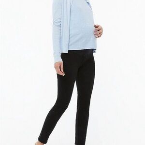 NWOT J.Crew Black Maternity Jean in Signature Stretch Sz 27 BA785